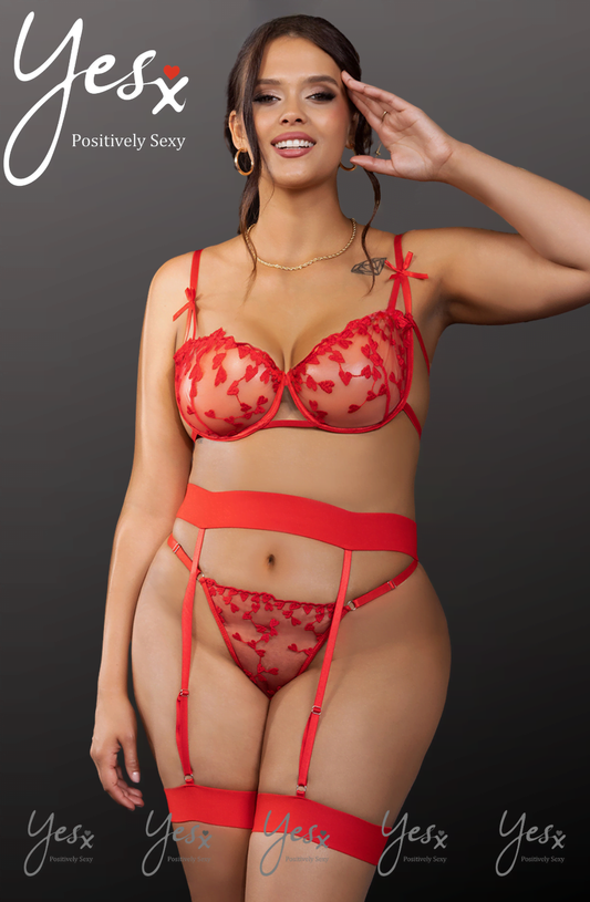 YesX  Red Bra Set