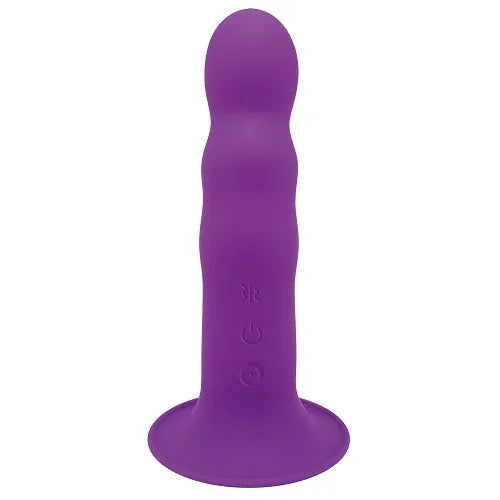 Adrien Lastic Dual Density Cushioned Core Vibrating Suction Cup Ribbed Silicone Dildo 7 Inch - FORBLISS